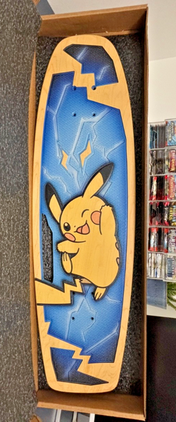 Pokemon Center X Bear Walker Pikachu Skateboard - Boxed Rare Collectible - Wood - Image 1