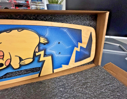 Pokemon Center X Bear Walker Pikachu Skateboard - Boxed Rare Collectible - Wood - Image 3