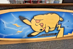 Pokemon Center X Bear Walker Pikachu Skateboard - Boxed Rare Collectible - Wood - Image 5