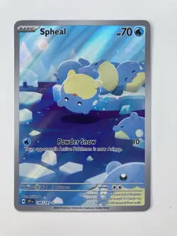 Pokemon TCG Spheal 199/191 Illustration Rare, Surging Sparks Pack Fresh - Image 1