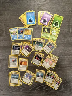 Lot Of 113 - Pokemon 1999 Base Unlimited Trainer & Energy + More - WOTC - Image 1