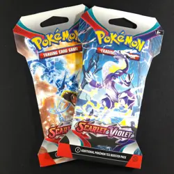 x2 Scarlet & Violet Base Sleeved Booster Pack Random Art - Pokemon Sealed - Image 1
