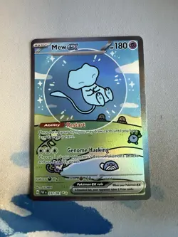 Pokemon Mew EX TCG Card 232/091 Paldean Fates Bubble Mew - Image 1