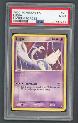 Pokemon Cards - PSA 9 Lugia 29/115 - Ex Unseen Forces Non Holo - MINT - PSA9 - Image 1