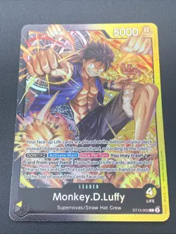 Monkey D Luffy ST13-003 L The Three Brothers Bond One Piece Card Japanse - Image 1