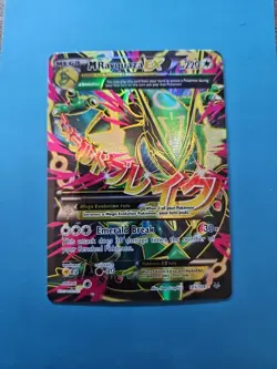 Mega Rayquaza EX Full Art Ultra Rare Card Roaring Skies 105/108 LP Condition - Image 1