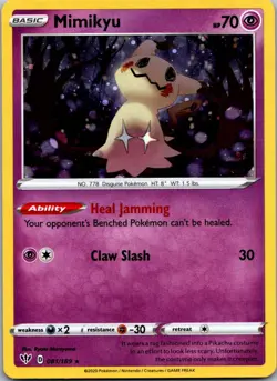Mimikyu - (Cosmos Holo) 081/189 Miscellaneous Cards & Products Promo Holo NM - Image 1