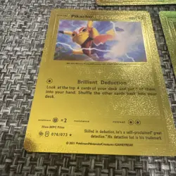 Secret rare set - Pikachu Gold Foil Pokemon Card Set of 3 (PSA 10 estimate) - Image 2