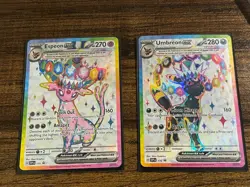 UMBREON AND ESPEON EX PRISMATIC EVOLUTIONS 175 & 176 Promo Cards NM - Image 3