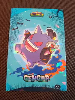 Pokemon 2024 Card Database Halloween Set Gengar 2 Cracked Holo Peru US Seller - Image 1