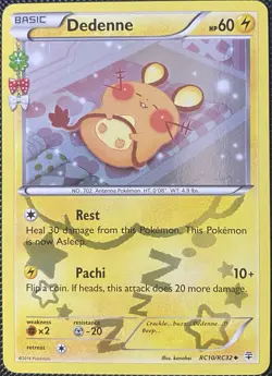 Dedenne RC10-32 Generations: Radiant Collection Holo - Pokemon Card - Image 1
