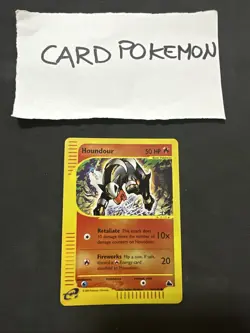Pokemon Card HOUNDOUR REVERSE 66/144 ENG SKYRIDGE CARTA POKEMON - Image 1
