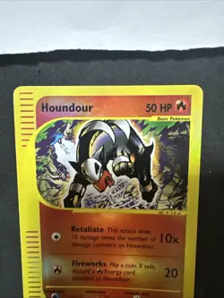 Pokemon Card HOUNDOUR REVERSE 66/144 ENG SKYRIDGE CARTA POKEMON - Image 3