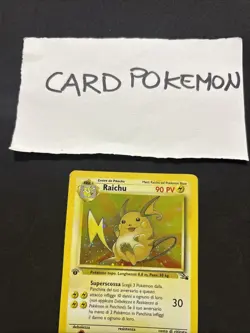 Pokemon Card Raichu 14/62 1St - Fossil -ita-Holo-Nm! - Image 2