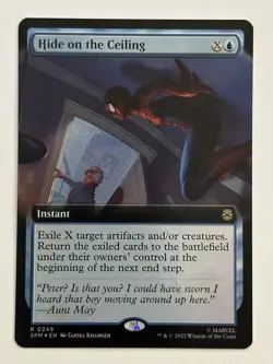 Hide on the Ceiling (Extended Art) Marvel's Spider-Man 249 Foil MTG Card LP-NM - Image 1