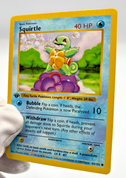 Pokemon Cards - 1st Edition Shadowless Squirtle 63/102 - Base Set - Image 4