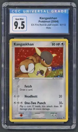 Pokemon Cards - CGC 9.5 Kangaskhan 6/112 - Ex Fire Red & Leaf Green - GEM MINT - Image 1