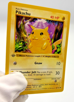 Pokemon Cards - 1st Edition Shadowless Pikachu 58/102 - Base Set Yellow Cheeks - Image 3