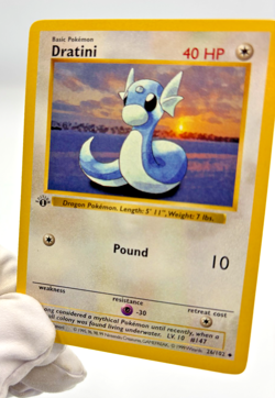 Pokemon Cards - 1st Edition Shadowless Dratini 26/102 - Base Set - Image 4