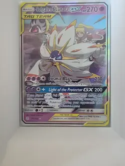 Solgaleo & Lunala GX 75/236 Sm-Cosmic Eclipse Holo Card Near Mint Condition - Image 1