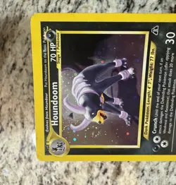 Neo Discovery Houndoom 4 / 75 Holo Rare W/ Mouth Swirl Pokemon Card - Read Desc. - Image 2