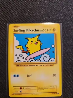Pokemon TCG Surfing Pikachu Evolutions Card 111/108 Regular Secret Rare 2016 - Image 1
