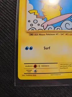 Pokemon TCG Surfing Pikachu Evolutions Card 111/108 Regular Secret Rare 2016 - Image 2