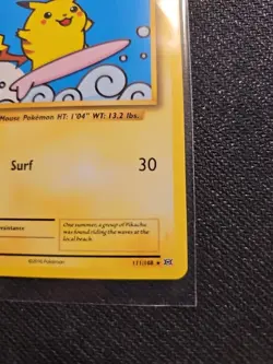 Pokemon TCG Surfing Pikachu Evolutions Card 111/108 Regular Secret Rare 2016 - Image 5