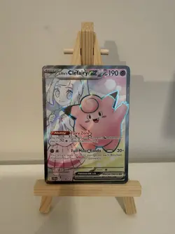 Pokemon Journey Together Lillie's Clefairy EX Holo TCG Card 173/159 - Image 1