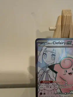 Pokemon Journey Together Lillie's Clefairy EX Holo TCG Card 173/159 - Image 3