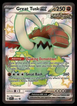 Great Tusk ex 072 Promo Holo NM Pokemon SV: Scarlet & Violet Promo Cards - Image 1