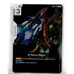 Gundam Card Game A New Sign New Type Challenge Promo FOIL SEALED - Image 1