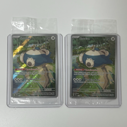 Pokemon 151 Scarlet & Violet Snorlax SVP EN 051 Black Star Promo Card x2 SEALED - Image 1