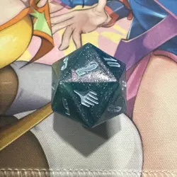 MTG Final Fantasy: Gift Bundle "Crystal" Shinra Blue Oversized D20 Die Dice - Image 1