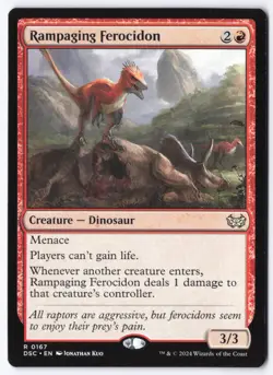 Rampaging Ferocidon R Commander: Duskmourn: House of Horror 167 NM - Image 1