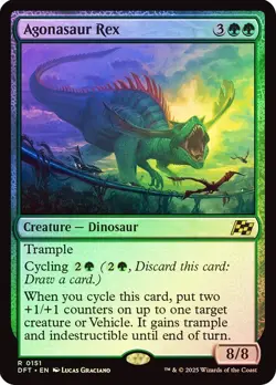 Foil Agonasaur Rex [Aetherdrift] MTG - Image 1