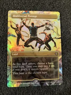Magic MTG - Multiversal Passage (Borderless) Foil - Marvel's Spider-Man - Image 1