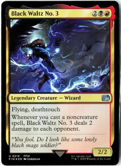 Black Waltz No. 3 FOIL 214 Uncommon FINAL FANTASY NM MTG - Image 1