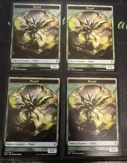 Plant 010 token X4 Battle for Zendikar Magic the Gathering mtg - Image 1