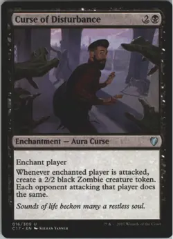Curse of Disturbance #16 (LP) Commander 2017 C17 Magic MTG - Image 1
