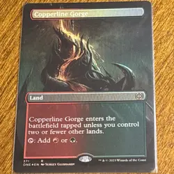 Copperline Gorge (Borderless) Phyrexia: All Will Be One Foil - Image 1