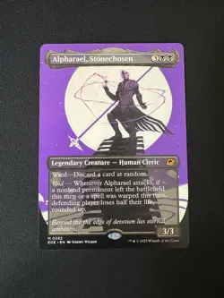 2025 MTG Edge Of Eternities Alpharael, Stonechosen Borderless #292 - Image 1