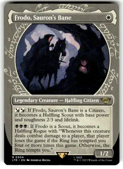 x1 Frodo, Sauron's Bane - Showcase R MTG The Lord of the Rings: Tales of Middle- - Image 1