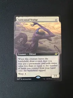 2025 MTG Edge Of Eternities Anticausal Vestige Extended Art #317 - Image 1