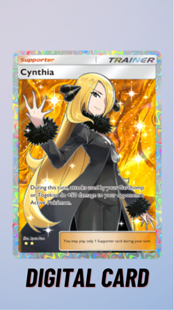 Cynthia Full Art Space-Time Smackdown Pokemon TCG Pocket Trade 2 Star ?? English - Image 1
