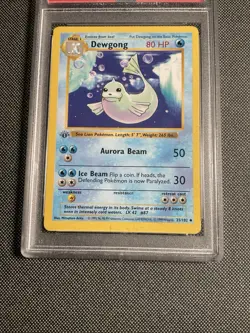 1999 Pokemon Game Dewgong #25 Shadowless 1st. Edition PSA 7 - Image 5