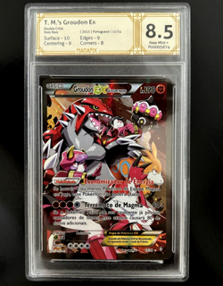 2015 POKEMON XY DOUBLE CRISIS - TEAM MAGMA'S GROUDON EX MSG 8.5 #15 - Portuguese - Image 1