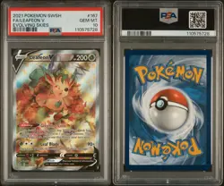 Pokemon TCG Leafeon V Evolving Skies 167/203 Alt Art PSA 10 Sword & Shield - Image 3