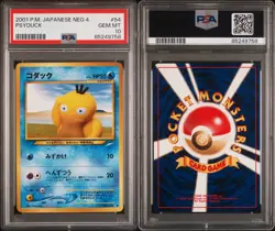Pokemon TCG Psyduck No. 054 PSA 10 Japanese Neo 4 Destiny / Darkness Vintage - Image 3