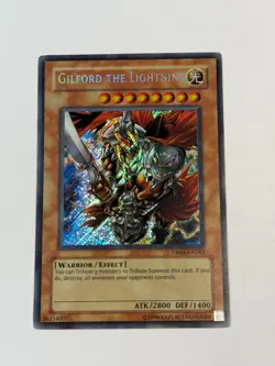Yugioh Gilford the Lightning DR04-EN242 Secret Rare LP - Image 1